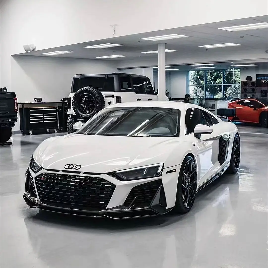 Auto-Onderdelen Carrosserieset Voor Audi R8 Oude Upgrade Nieuwe Look 2021 Stijl Voorbumper En Achterbumper Voor R8