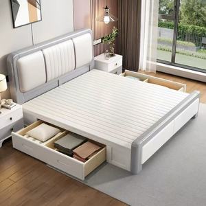 <span class=keywords><strong>Cama</strong></span> <span class=keywords><strong>de</strong></span> plataforma tapizada moderna con soporte <span class=keywords><strong>de</strong></span> listón <span class=keywords><strong>de</strong></span> madera, marco <span class=keywords><strong>de</strong></span> <span class=keywords><strong>cama</strong></span> <span class=keywords><strong>de</strong></span> cabecera <span class=keywords><strong>de</strong></span> <span class=keywords><strong>polipiel</strong></span> gris y blanco - Product Image 4