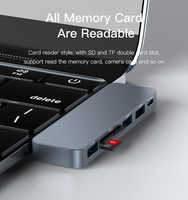 Extensor USB C de Aleación de Aluminio HB10 YESIDO, Hub Tipo-C para Computadora Portátil, Adaptador de Hub Transmisor USB