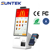 SUNTEK - Terminal Punto de Venta para Pedidos en Restaurantes, Kiosco de Autoservicio McDonald's de 15.6 Pulgadas para Mostrador, Hardware en Blanco CE OEM ODM con SDK Gratuito