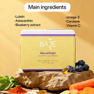 Suplemento BASE OEM a Base de Chocolate para la Salud Ocular y el Sistema Inmunológico con Vitamina C, Caroteno y Omega-3 para Mejorar la Vista - Product Image 2