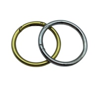 Boucles à ressort en métal de haute qualité de 51 mm et anneaux ouverts, accessoires légers multi-usages pour les sangles de sacs pour femmes