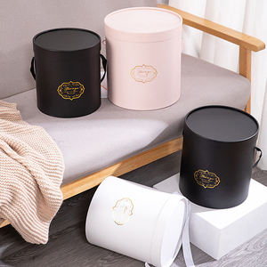 AM-GP001 Ammy toptan katlanabilir kuşe kağıt yuvarlak çiçek kutusu sarılma kova 3-in-1 Set boyutu L/<span class=keywords><strong>M</strong></span>/S gül çiçek ambalaj - Product Image 3