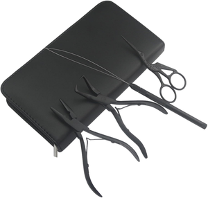 OBEXA Professional Surgical Grade Stainless Steel <b>Mini</b> Hair Extension <b>Tool</b> <b>Kit</b> Color Rings for Home Use - Product Image 1