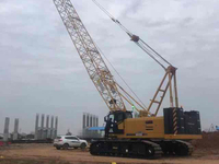 Grue sur chenilles hydraulique diesel XGC85 de marque chinoise, capacité de levage de 85 tonnes, avec pièces de rechange à vendre