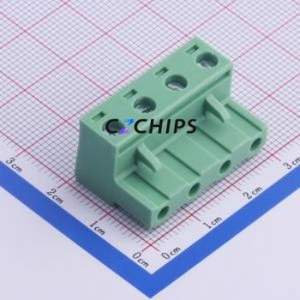 KF2EDGK-7.62-4P Plug-in Terminal Block P=7.62mm Connector ( Connector Type: Plug )( Construction: 1x4P )( Pitch: 7.62mm ) - Product Image 1