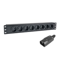 PDU de type français 6 voies, 8 voies, 16A, 250vac, prise européenne, montage en rack, PDU intelligent