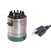 Four à grillades électrique rotatif automatique sans fumée Barbecue rôtissoire Kebab Machine à rotation 12 brochettes d'agneau 220V Smokele