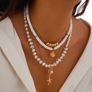 Wholesale Simple Style Charms Pendant Necklace for Women Metal <b>Chain</b> Choker Necklace Fashion Neck Accessories Sweet Jewelry Girl - Product Image 4