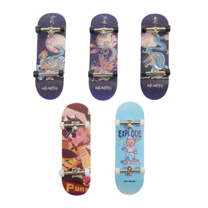 Pro gỗ <span class=keywords><strong>mini</strong></span> skateboard Đồ chơi tùy chỉnh trống fingerboards Maple Veneer truyền nhiệt đồ họa - Product Image 1
