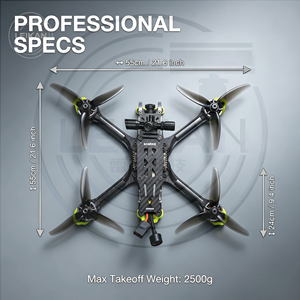 Drone da Corsa FPV con Telaio in Fibra di Carbonio da 5 Pollici, Quadricottero RC ad Alta Velocità per Fotografia Aerea e <span class=keywords><strong>Volo</strong></span> Freestyle - Product Image 6