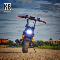 سكوتر كهربائي للبالغين Extreme Wheel K6 بقوة 3500 واط*2، بعجلتين، قابل للشحن، مع بطارية ليثيوم 21700 50S