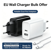 Vente en gros d'alimentations USB-C, chargeurs rapides USB Type C, prises AU EU US UK, adaptateur de charge rapide PD, chargeur USB-C PD 20W