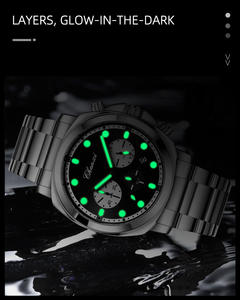 CHENXI 2026 Nouvelle montre chronographe Turtle Back 9542 pour homme, montre à quartz tendance pour homme, acier inoxydable luminescent, Relogio Masculino - Product Image 4