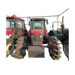 Traktor bekas/bekas 4X4wd Massey Ferguson MF 120HP dengan peralatan pertanian