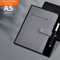 Carnet de notes A5 en cuir PP/PU à couverture rigide, reliure filée, coffret cadeau avec boucle magnétique, logo personnalisé, papier ligné pour promotion professionnelle
