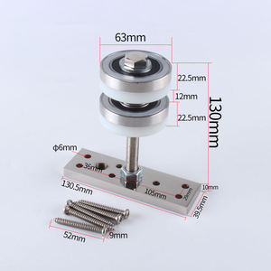 Roda Universal untuk Pintu Kayu Berat, Roda Lipat untuk Pintu Geser Gantung - Product Image 6