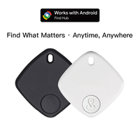 Traceur GPS intelligent Android pour animaux de compagnie, design discret en plastique noir, écran OLED, compatible iOS, contrôle par application, localisateur intelligent