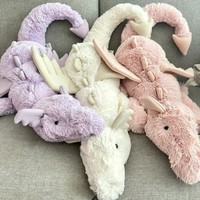Collection de figurines en peluche courtes JC Snow Dragon Series, fabrication chinoise, thèmes Sky Black Milk Tea Snow & Blue Dragons - 31-50cm