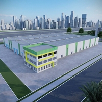 Edificio de taller de estructura de acero de bajo costo, almacén prefabricado de estructura de acero