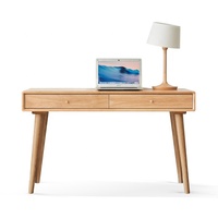 Table d'étude en bois pour ordinateur portable, bureau, d'écriture, bon marché, Design de Table, avec étagère pour livres, 1 pièce