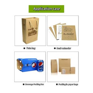 Carton d'art simple face blanc couché, dos brun, écologique, 230-500g, résistant à l'humidité, pâte de bois vierge, emballage cadeau, produits chimiques - Product Image 3