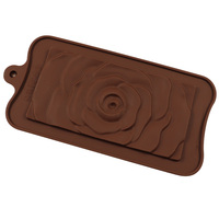 1101 einzelne große Rosen form Waffel Schokoladen form Silikon Schokoladen form DIY Backwerk zeug Dekoration Süßigkeiten Harz Silikon