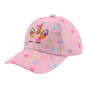 Casquette de camionneur à visière à paillettes arc-en-ciel licorne pour filles enfants 3-10 ans impression bouffée de <span class=keywords><strong>Festival</strong></span> de Style de rue sportif - Product Image 3