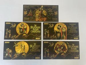 Özel 100 dolar plastik banknot 24K altın folyo kaplama düğün doğum günü yeni yıl-noel ve cadılar bayramı hediye tasarım - Product Image 5