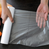 HDPE produceertassen op rol, voedselveilige transparante plastic zakken voor supermarkt fruit- en groenteverpakkingen