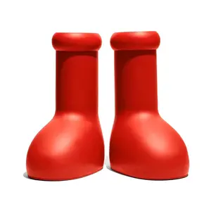2023 Trending थोक खगोल लड़का बड़ा लाल जूते ईस्टर अंडे उपहार फैशनेबल लाल बर्फ जूते आदमी और महिलाओं के लिए डिजाइनर बारिश जूते जूता
