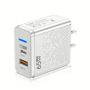 อะแดปเตอร์ที่ชาร์จ Gan 65W แบบ USB Type C สำหรับโทรศัพท์มือถือ USB-C 3.0 PD - Product Image 1