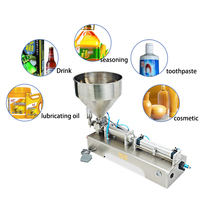 Machine de remplissage manuelle semi-automatique de savon liquide de confiture de crème d'huile pour le shampooing de pâte de crème et de gel