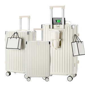 Vente en gros Suite de voyage étui Dernières valises de voyage Bagages à main Abs Trolley Bag Set 3 kg Wheel Bag <span class=keywords><strong>Valise</strong></span> Make up - Product Image 4