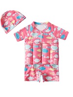Custom Groothandel Cartoon Print Cover Up Drijvende Baby Kids Pak Float Eendelig Badpak 2024 Badmode Drijfvermogen Voor Meisjes Jongens