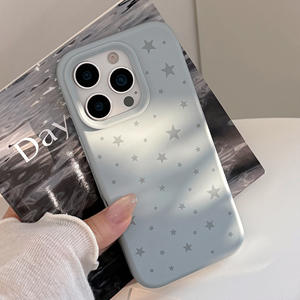 Motif étoile simple coréen conçoit des étuis de téléphone portable renforcés de silicone souple pour <span class=keywords><strong>iPhone</strong></span> 16 15 14 13 12 <span class=keywords><strong>11</strong></span> Pro Max modèle XS - Product Image 4
