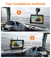 Caméra et moniteur de secours de véhicule sans fil de Hd 7 pouces 2.4g Digital pour le camion d'autobus
