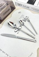 Couteau et fourchette à steak modernes en acier inoxydable 304 OEM/ODM pour la maison et la restauration, personnalisables avec logo, vente en gros