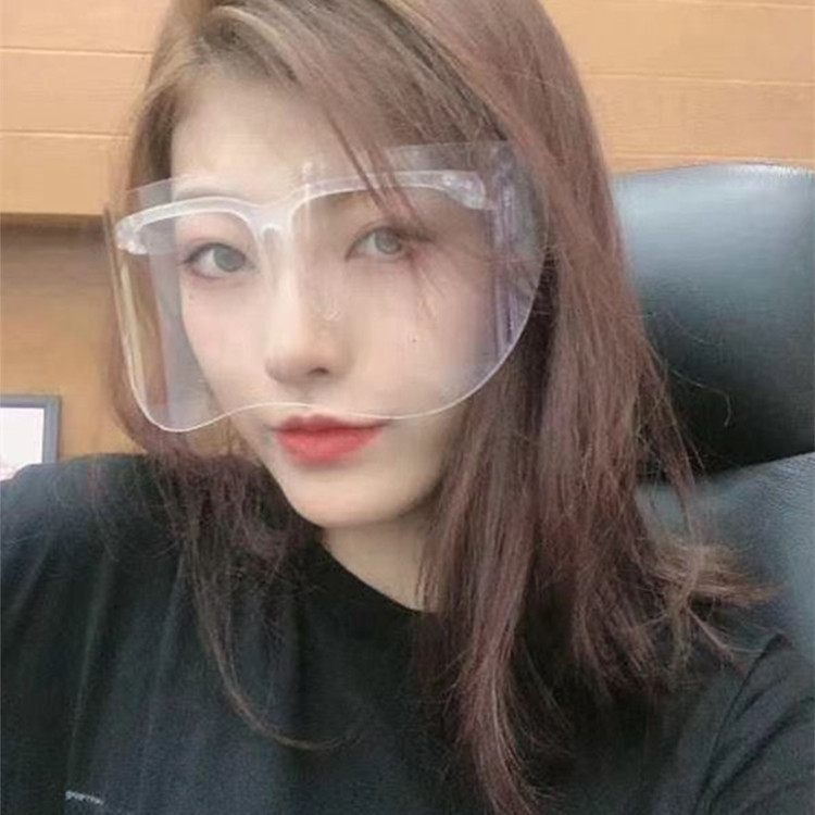 Защитная накладка на половину лица акриловая Накладка для глаз противотуманная защита от слюны защита для глаз козырек оболочка для глаз большое зеркало с очками