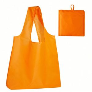 Wholesale Factory Price Recycled Tote Shopping Polyester Waterproof <b>Folding</b> Gift Bag With Custom Printed Logo - Product Image 4