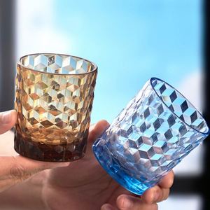 Gobelets en plastique incassables de 250 ml à coupe diamant |   Gobelets multicolores à facettes pour fêtes et restaurants, vente en gros - Product Image 4