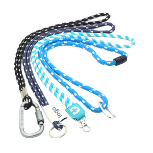 Cordon tressé <span class=keywords><strong>personnalisé</strong></span> avec mousqueton métallique pour téléphone, bandoulière, <span class=keywords><strong>porte</strong></span>-clés et <span class=keywords><strong>porte</strong></span>-badge - Product Image 1
