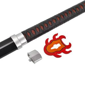 Espada Nichirin de Kyojuro Rengoku de Demon Slayer, 105 cm, Réplica de Anime Japonés, Espuma de PU, Katana de Juguete para Niños, Espada Samurai - Product Image 3