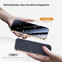 Verre trempé anti-lumière bleue pour iPhone Duo/18 Pro Max/18 Pro HD, anti-rayures, antichoc, anti-traces de doigts, toucher lisse
