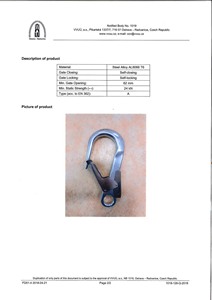ที่มีคุณภาพสูงปลอมแปลงอลูมิเนียม CE EN362เหล็กเส้นตะขอ - Product Image 6