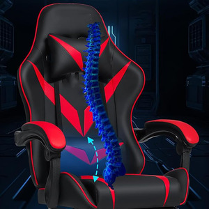 Muestra gratis Linda iluminación Free Race Car Pu altavoz de cuero Bt giratorio reclinable Devo 180kg Tesco Gamdias Silla de juegos - Product Image 2