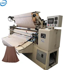 servo system control non woven folding machine curtain pinch pleat textile pleating machine