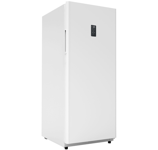 BD-480 16.9 Cuft Household Electric Upright Freezer with Mute Slide Design Total Frost Free & LED Light Single Sliding Door
