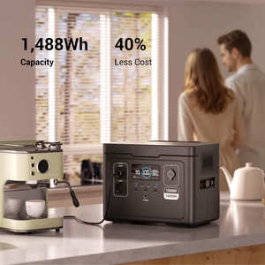 SOUOP Supply Lifepo4 Batterie Stockage à domicile UPS Tragbare Powerstation 1488wh Générateur solaire portable <span class=keywords><strong>1500</strong></span> <span class=keywords><strong>Watt</strong></span> Centrale électrique - Product Image 3