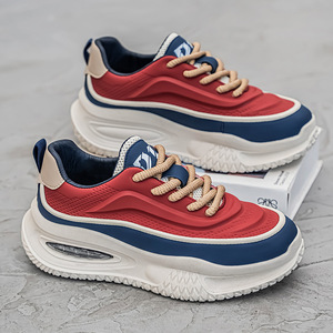 Zapatos Deportivos Retro para Hombre, Primavera 2026, para Caminar, con Suela Gruesa de PVC, Parte Superior de PU, Alta Resistencia al Desgaste - Product Image 5